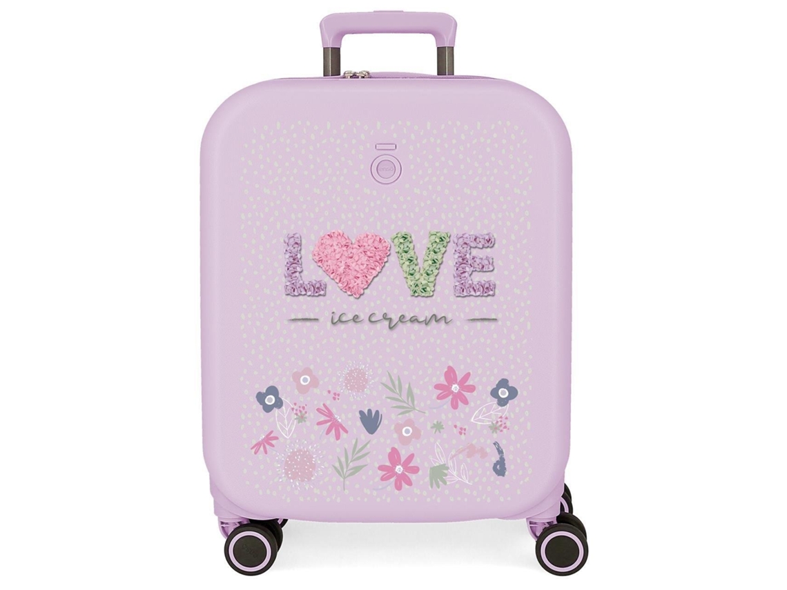 Maleta de Cabina ENSO Love Ice Cream Expansível Morado (55cm)