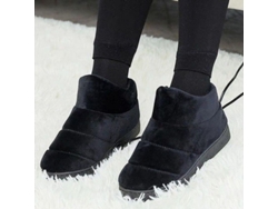 2026-zapatillas Calentadas Eléctricas Removibles, Suela Antideslizante, Talla Única, Negro Xl, Para Hombre Y Mujer