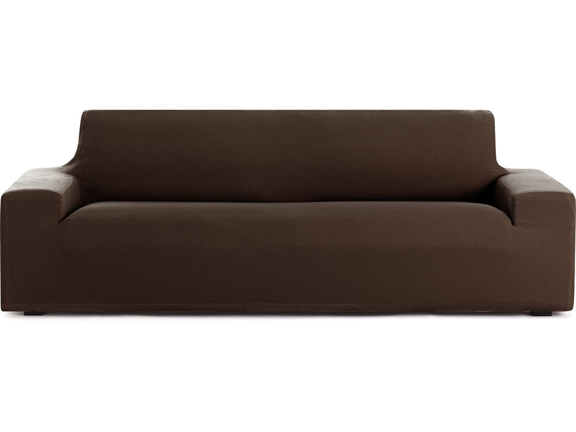 Funda de Sofá 3 Plazas EYSA Premium Bronx Tejido Multielástico (210 x 70 x 110 cm - Poliéster - Marrón)