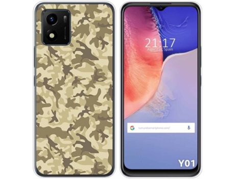 Carcasa Vivo Y01 TUMUNDOSMARTPHONE Dibujos Sand Camuflaje Multicolor
