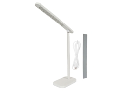 Luz adhesiva blanca con 3 modos de control táctil, regulable, recargable por USB, para iluminación debajo de gabinetes, estudio y trabajo.