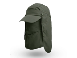 Sombrero De Pesca Con Protector Facial Y De Cuello Extraíble, Protección Uv, Ideal Para Actividades Al Aire Libre En Verano, Unisex.