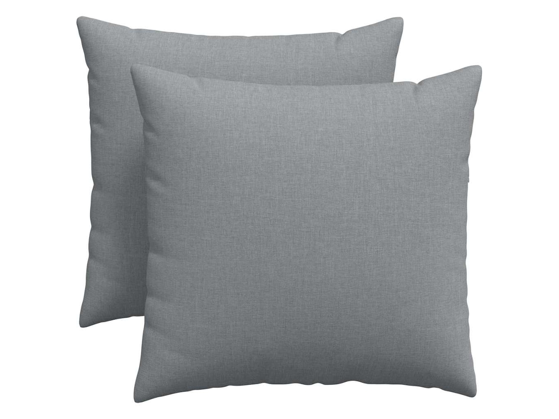Cojines para sofá (2 unidades) - Cojín gris claro para sofá, 50 x 50 cm, tela HARLANV1