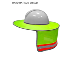 Vlrla-visera De Sol Para Casco De Seguridad Con Sombrero Largo Y Malla En El Cuello, Casco Reflectivo De Alta Visibilidad