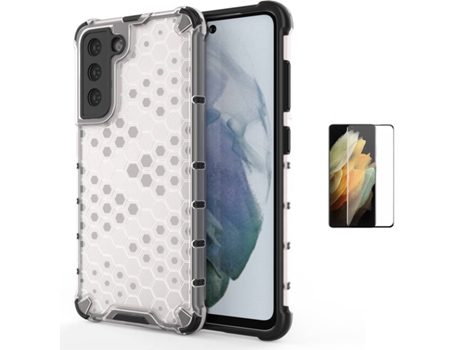 Kit Carcasa Y Protector Samsung S21 Flexguard Rumble