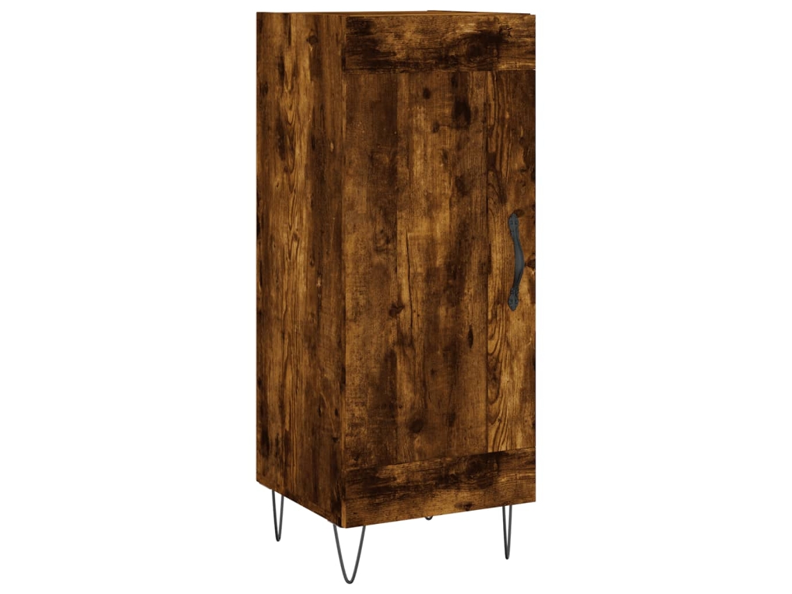 Maison Exclusive - Aparador Madera De Ingeniería Roble Ahumado 34,5x34x90 Cm