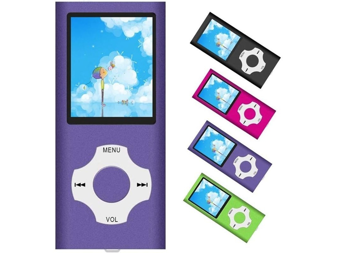 Reproductor De Música Mp3/mp4 Portátil Con Tarjeta Tf De 32 Gb, Compatible Con Vídeo, Grabadora De Voz Y Radio Fm.