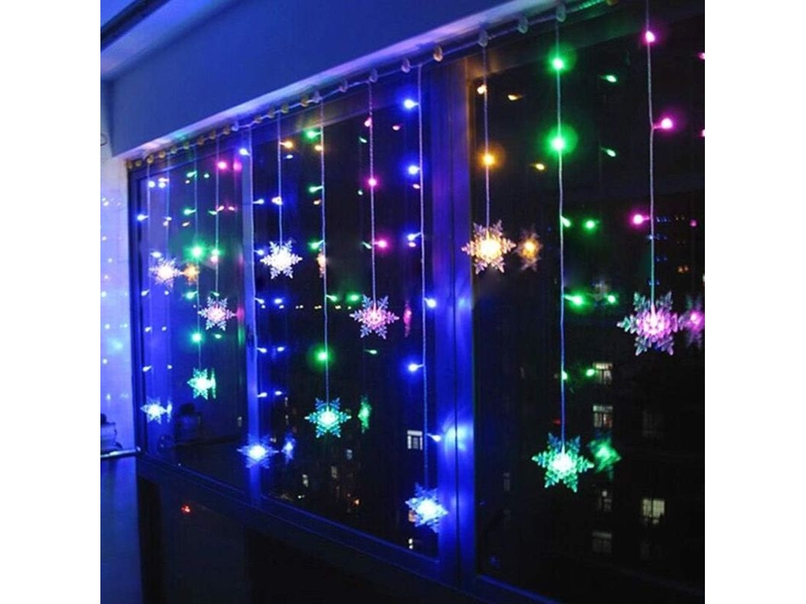 2026altiro-cortina De Luces Led Con Efecto De Estrellas, 96 Led, 3,5 M, 8 Modos, Ideal Para Decorar Ventanas, Jardines Y Fiestas Navideñas.