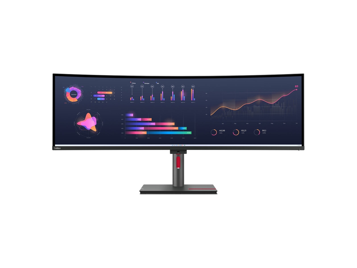 Monitor LENOVO P49W-30 (Negro - IPS - 49" - Enchufe EU - 6 ms)