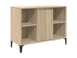 Maison Exclusive - Mueble De Lavabo Con Estante Roble Sonoma 80 X 33 X 60 Cm