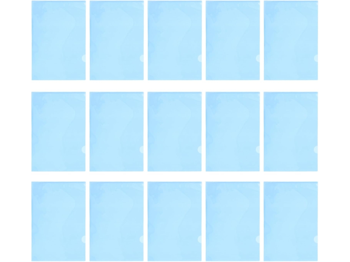 Paquete De 30 Carpetas De Plástico Azules Tamaño A4, 31 X 22 Cm, 18 Micras, Fundas Resistentes.