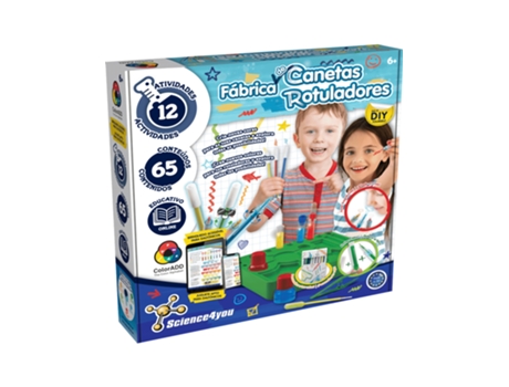 Juego Educativo SCIENCE4YOU Fábrica de Rotuladores DIY (Edade Mínima: 6 Años)