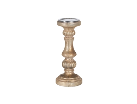 Portavelas Blanco Cristal 13 x 13 x 31 cm BIGBUY HOME