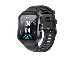 Smartwatch YIZHOOD AK47 1.85 inch Llamada Bluetooth IP68 Impermeable Monitor de Salud 100+ Modos Deportivos 400mAh (Android e IOS - Negro)
