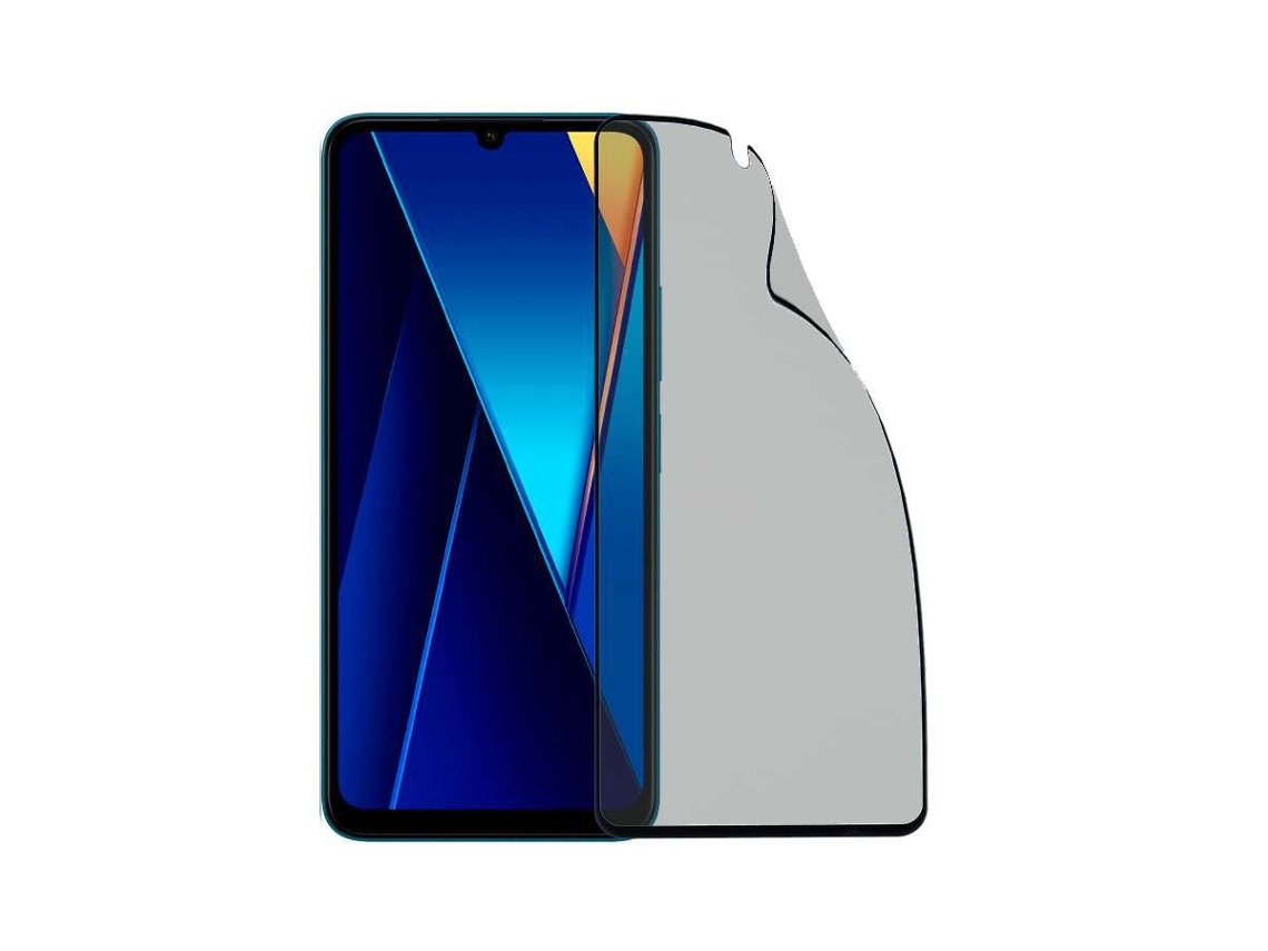Cristal Templado Irrompible Antiespía Negro Para Xiaomi Poco C65