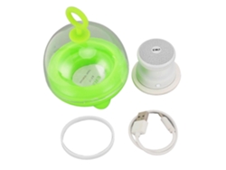Mini altavoz portátil con base magnética, sonido potente, compacto, impermeable para acampar, blanco Chennnls
