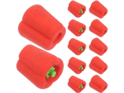100 Mini Gomas De Borrar Con Forma De Pimiento De Dibujos Animados, Material Tpr, Gomas De Borrar Vegetales Para Lápices, Ideales Para La Escuela O Como Recompensa.
