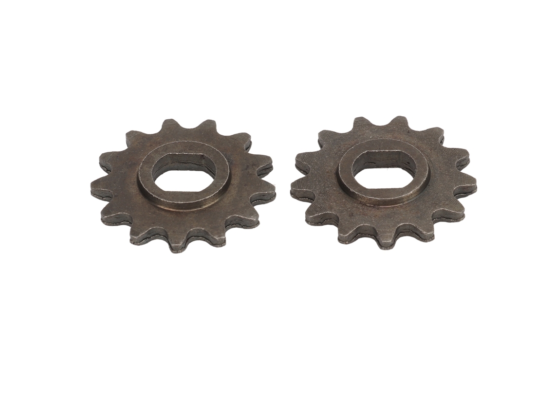 Jinwei-2pcs Piñón De Motor 13t Acero Carbono Piñón De Cadena Para Bicicleta Eléctrica Motor De Engranaje