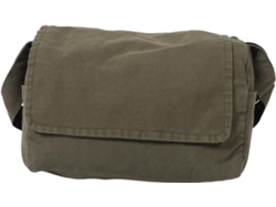 Bolsa De Ombro Multifuncional Em Lona Verde-oliva, Bolsa Grande E Leve Para Mulheres.