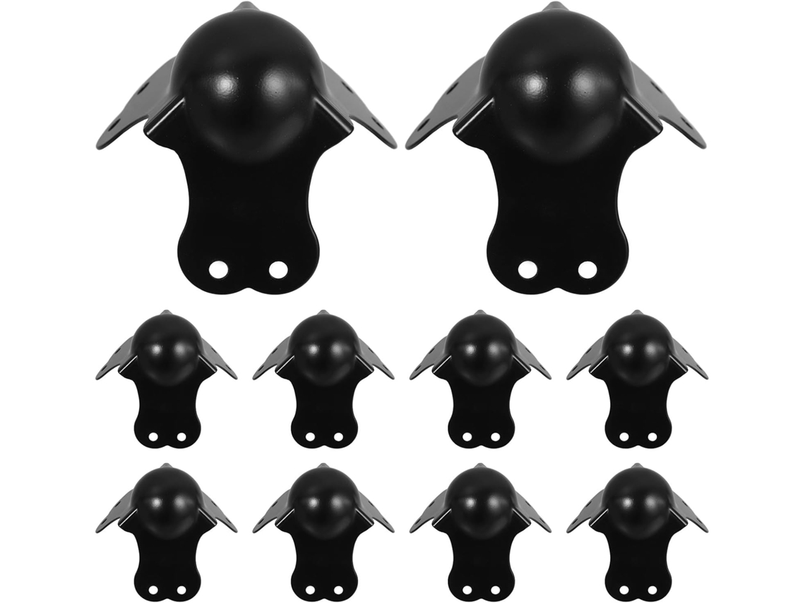 Kit De Instalación Triangular De Metal Negro Con Forma Esférica De 10 Ángulos