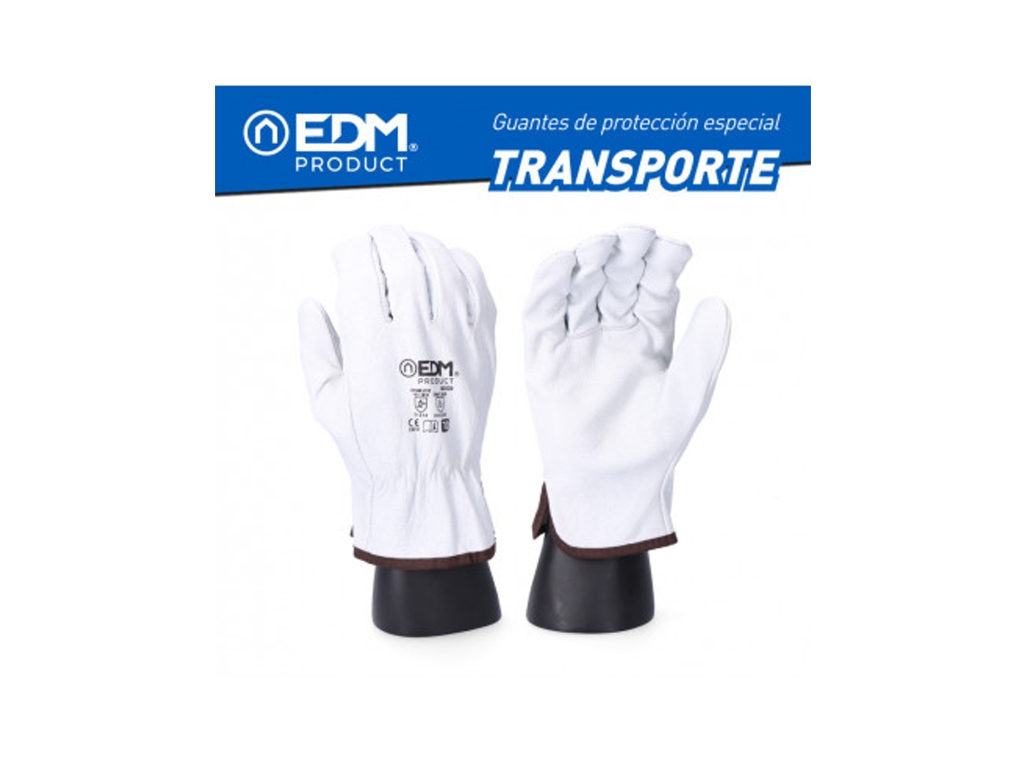 Guante Transporte de Piel Flor Vacuno Talla 9 EDM