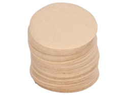 100 filtros de papel de café redondos y naturales para restaurantes, cafeterías, oficinas y hogar.