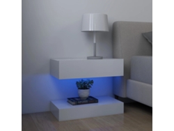 Mesita de Noche 60X35 Cm Contrachapado Blanco