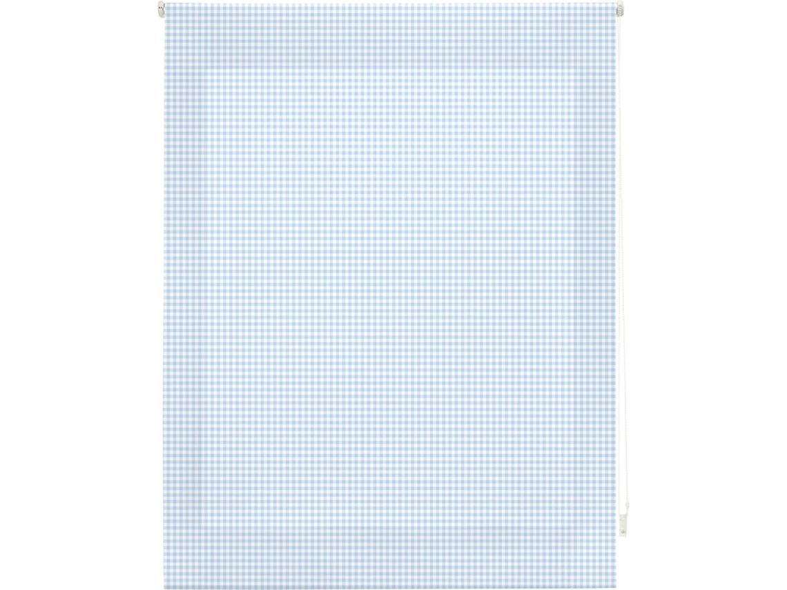Estor Enrollable HAPPYSTOR Vichy Estampado Digital Fantasia Celeste 185x250 cm