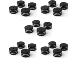 Paquete De 20 Soportes De Aislamiento De Aluminio De 40 X Mm Para Altavoces Hifi