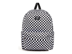 Mochila escolar Vans Old Skool Check, poliéster, 22 L, color blanco