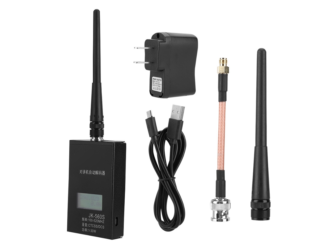 Contador De Frecuencia Jk560s Para Decodificador De Radio Baofeng, Antena Ctcss/dcs De 1-30 W Y 100-520 Mhz.
