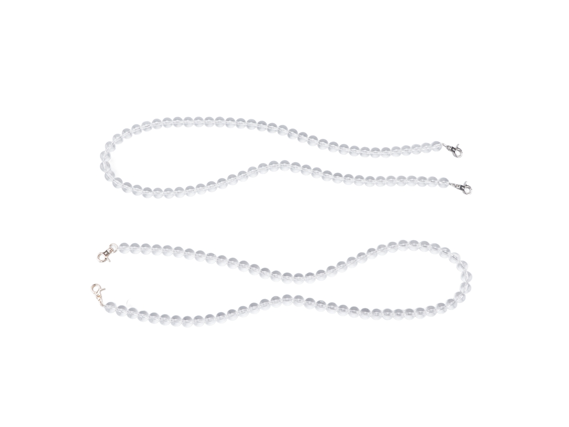 2 Piezas De Cuentas Acrílicas Transparentes De 14 Mm, Cordón Decorativo Para Bodas De 1 Metro