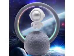 Altavoz Bluetooth Astronaut Con Levitación Magnética, Iluminación Rgb Y Ajuste Táctil 598b Plata