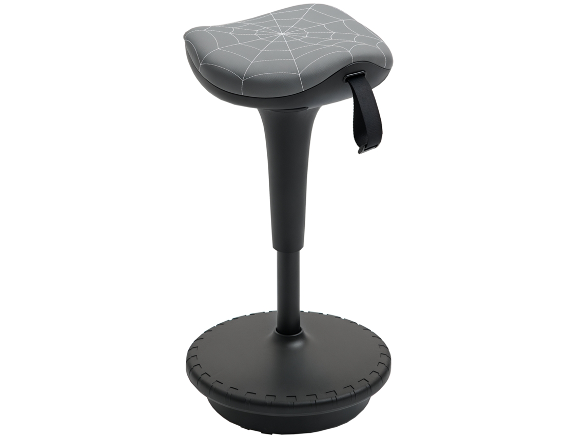 Taburete Oficina Ergonómico Giratorio Altura Regulable Gris