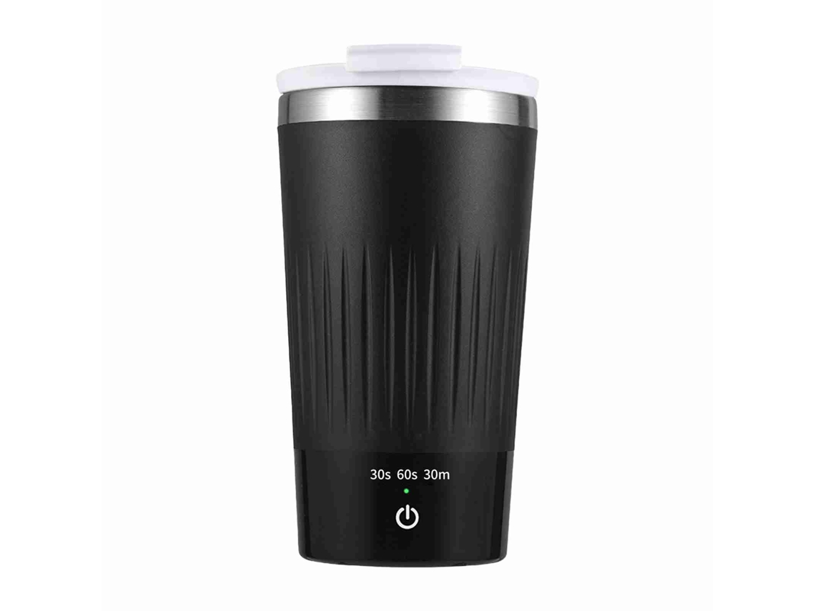 Taza Magnética Autoagitadora De Acero Inoxidable De 400 Ml Con Usb Y 3 Modos Para Café, Leche Y Zumo.