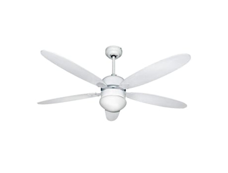 Ventilador techo ø 124 cm. 70 watt. con luz y mando a distancia 5 aspas y 3 velocidades. con temporizador