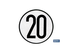 Placa de velocidad homologada 20
