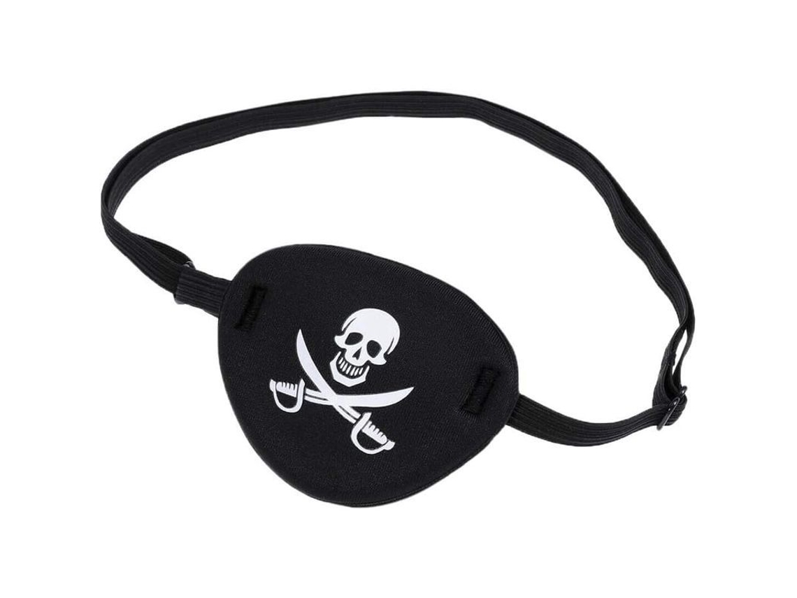 Cómoda Máscara De Pirata Suave Con Diseño De Calavera Y Tibias Cruzadas Y Correa Ajustable Para Adultos Y Niños.