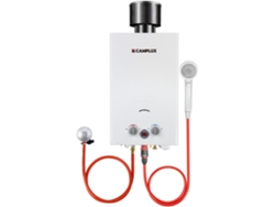 CAMPLUX BW264C 10L Calentadores de Agua de Gas con Cubierta de Lluvia, Butano (28-30mbar) / Propano (37mbar)