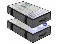 Bolsa organizadora (negra) con cremallera y 4 asas, 100x50x15 cm