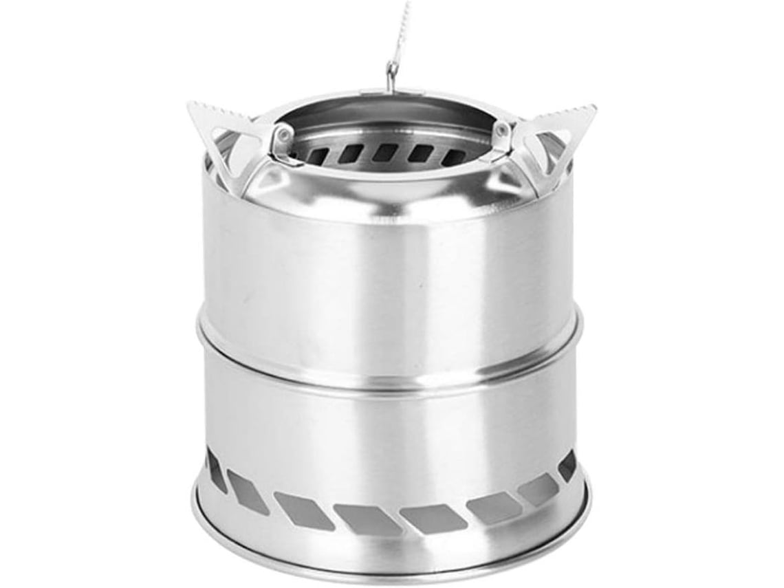 Hornilla De Camping Pequeña Y Ligera Para Barbacoa Y Cocina Al Aire Libre - Plateada