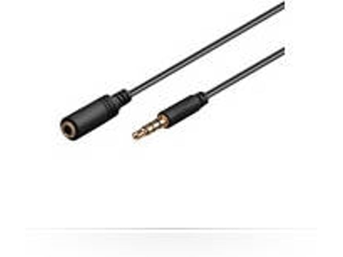 Cable de Audio MICROCONNECT (Jack 3.5mm - 1.5 m - Negro)