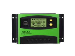 Regulador De Carga Solar De 40 A Y 12 V/24 V Con Controlador Pwm, Grado De Protección Ip32, Pantalla Lcd Y Protecciones.