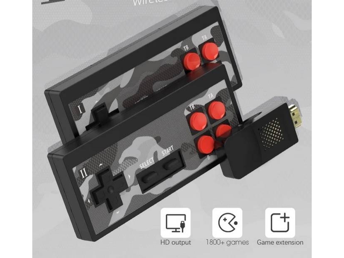 Consola Retro Hdmi 2 Mandos con 1600 Juegos Portátil F
