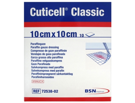 ESSITY Cuticell Classic 10 Compresas de Gasa Parafinada 10 Cm X 10 Cm