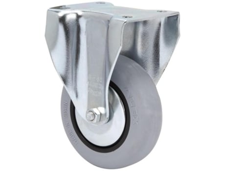 Rueda Fija 17Bh80Cp-Pgi Poliamix-Goma Gris Eje Liso ALEX
