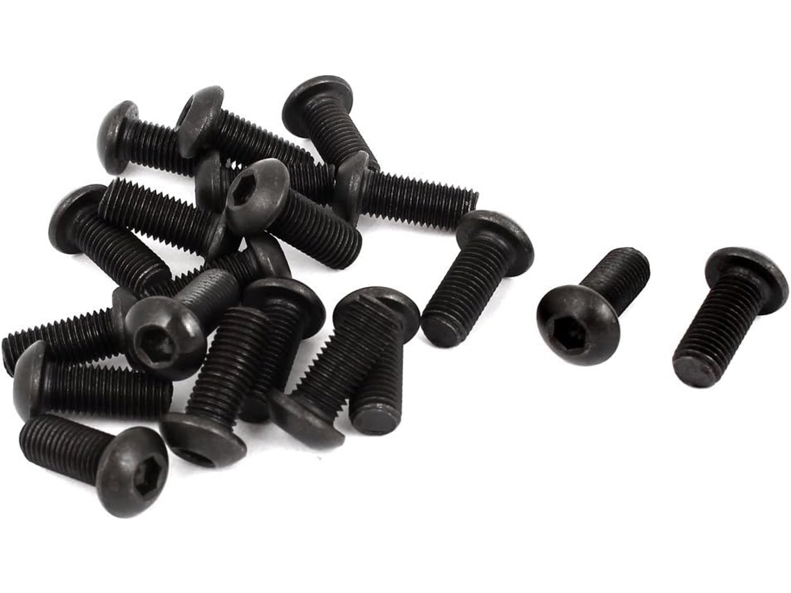 Unidades Tornillos Cabeza Plana Hexagonal 5/16-24 X 3/4' Unf 10.9, Color Negro, 20