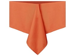 2026-mantel Cuadrado 54x54 Pulgadas Poliéster Resistente A Manchas Arrugas Lavable Naranja