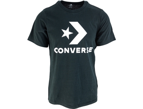 Camiseta Unisex CONVERSE Logo Chev Negro (shoes//eu/S)