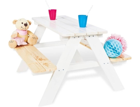 Pinolino Ensemble Tables pour toutpetits nicki for 4conjunto de sillas para niños color blanco 90 79 50 mesa picnic banco für 4 427751 90x79x50